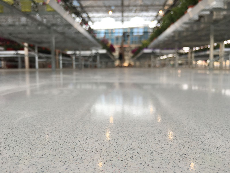 Seamless Colored Aggregate Flooring