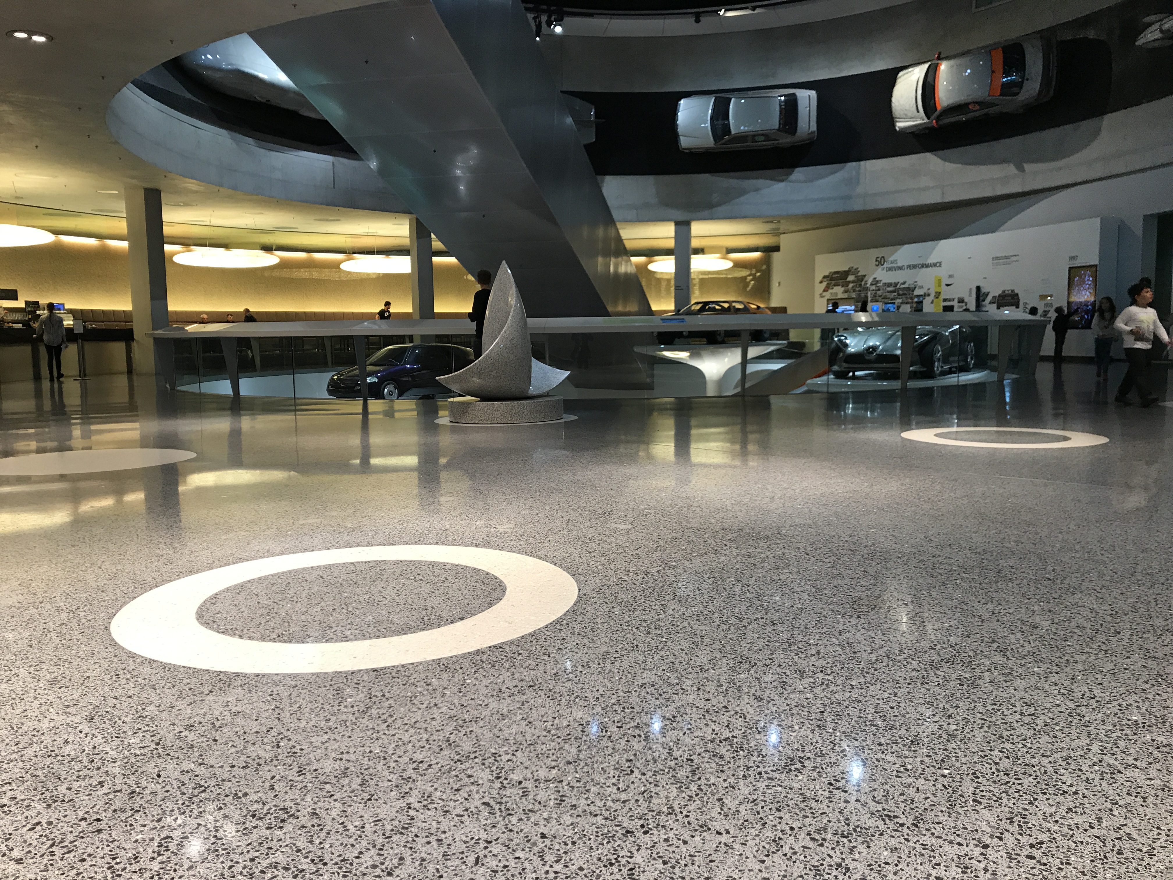 Which places are epoxy terrazzo floors most commonly used?